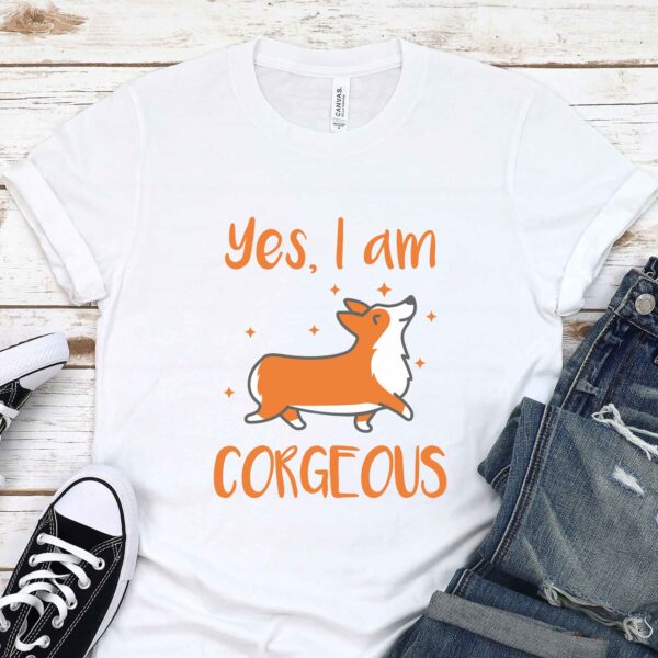 corgeous corgi t-shirt corgis paradise apparel accessories