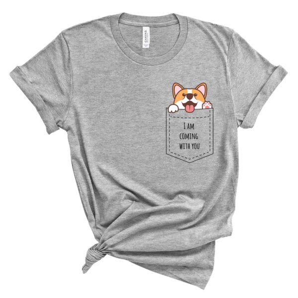 pocket corgi t-shirt corgis paradise apparel accessories