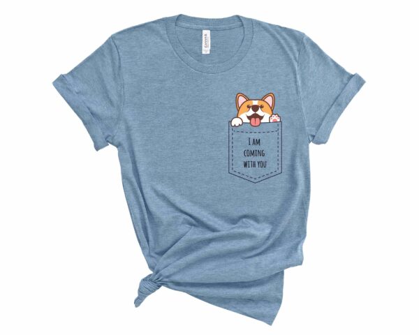 pocket corgi t-shirt corgis paradise apparel accessories