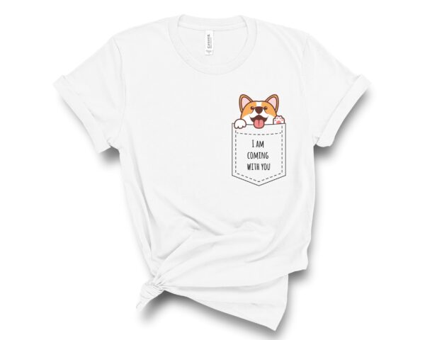 pocket corgi t-shirt corgis paradise apparel accessories