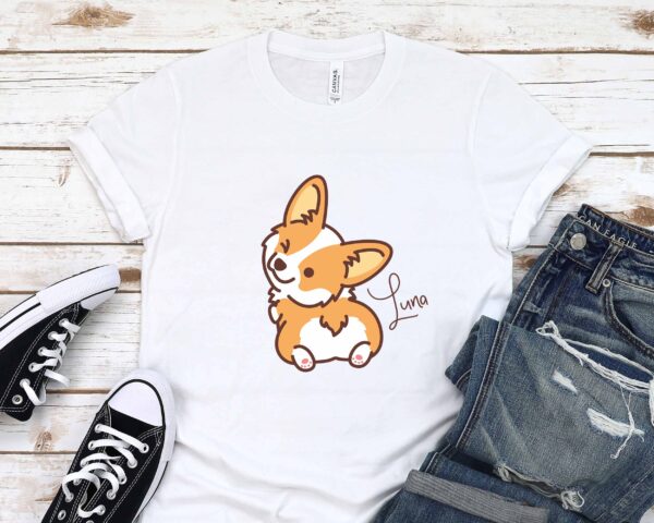 custom corgi butt personalized corgi t-shirt corgis paradise