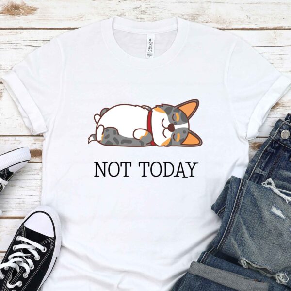 merle corgi not today t-shirt corgis paradise apparel gift