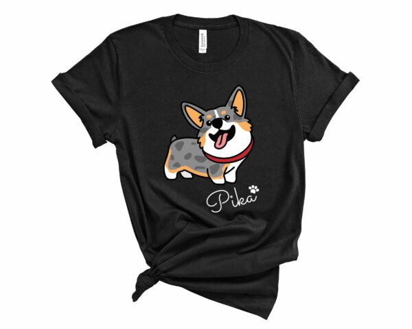 custom merle corgi t-shirt corgis paradise personalized apparel gift