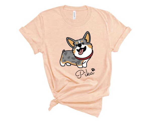 custom merle corgi t-shirt corgis paradise personalized apparel gift