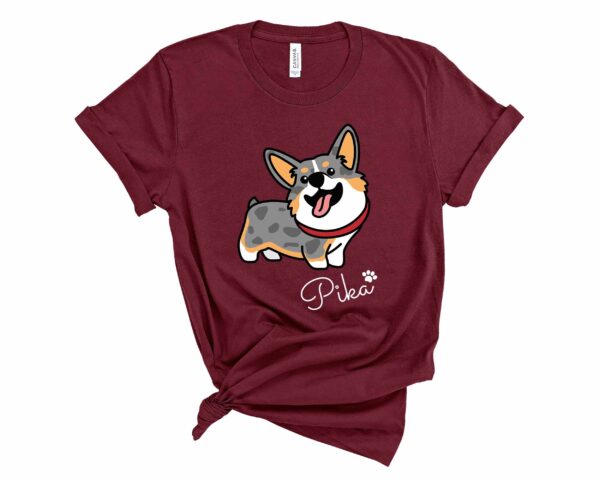 custom merle corgi t-shirt corgis paradise personalized apparel gift