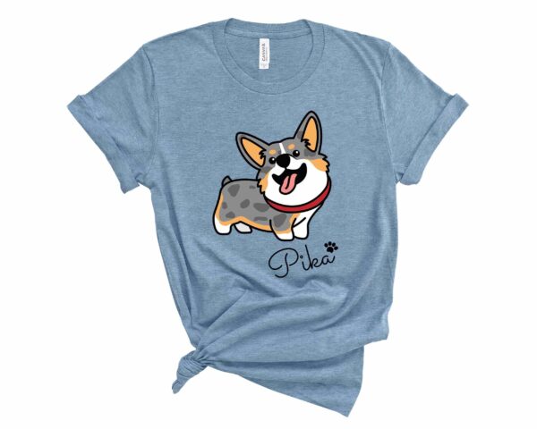 custom merle corgi t-shirt corgis paradise personalized apparel gift