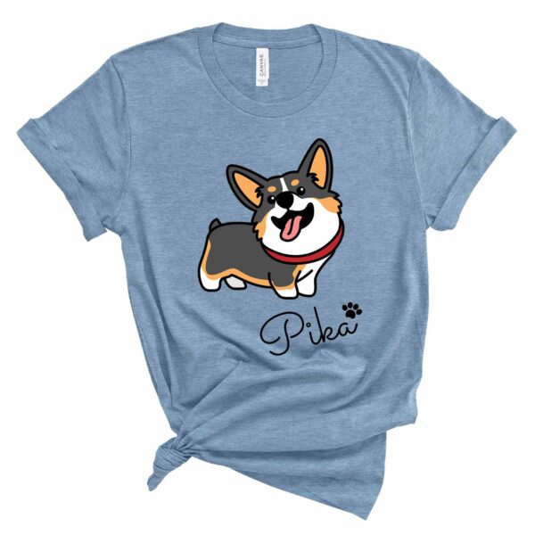 custom tricolor corgi t-shirt corgis paradise personalized apparel