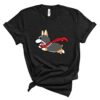 tricolor flying corgi t-shirt corgis paradise apparel gift