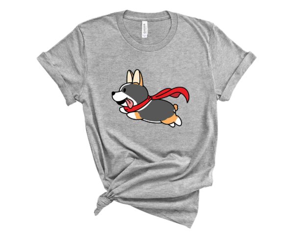 tricolor flying corgi t-shirt corgis paradise apparel gift