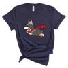 tricolor flying corgi t-shirt corgis paradise apparel gift