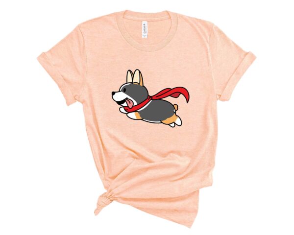 tricolor flying corgi t-shirt corgis paradise apparel gift