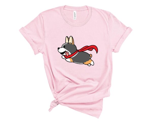 tricolor flying corgi t-shirt corgis paradise apparel gift