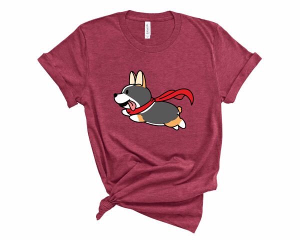 tricolor flying corgi t-shirt corgis paradise apparel gift