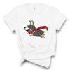 tricolor flying corgi t-shirt corgis paradise apparel gift