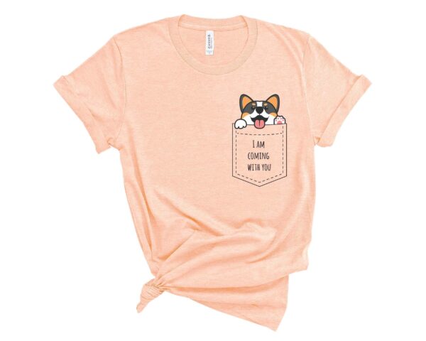 tricolor pocket corgi t-shirt corgis paradise apparel gift