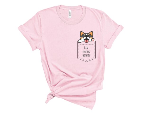 tricolor pocket corgi t-shirt corgis paradise apparel gift