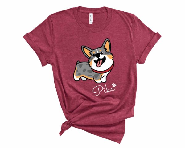 custom merle corgi t-shirt corgis paradise personalized apparel gift