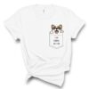 tricolor pocket corgi t-shirt corgis paradise apparel gift