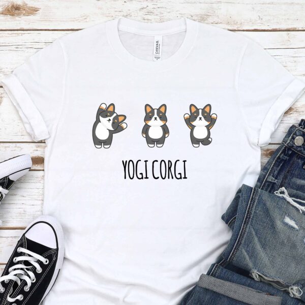 yogi corgi t-shirt corgis paradise tricolor corgi apparel accessories